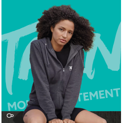 Veste zippée à capuche