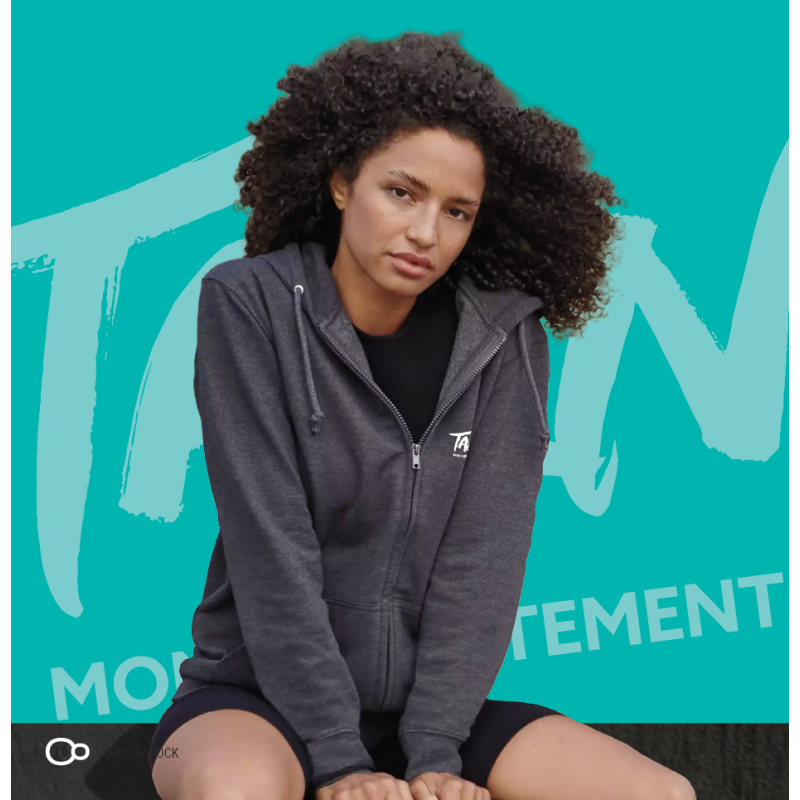 Veste zippée à capuche